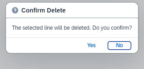 Delete Entry Confirmation