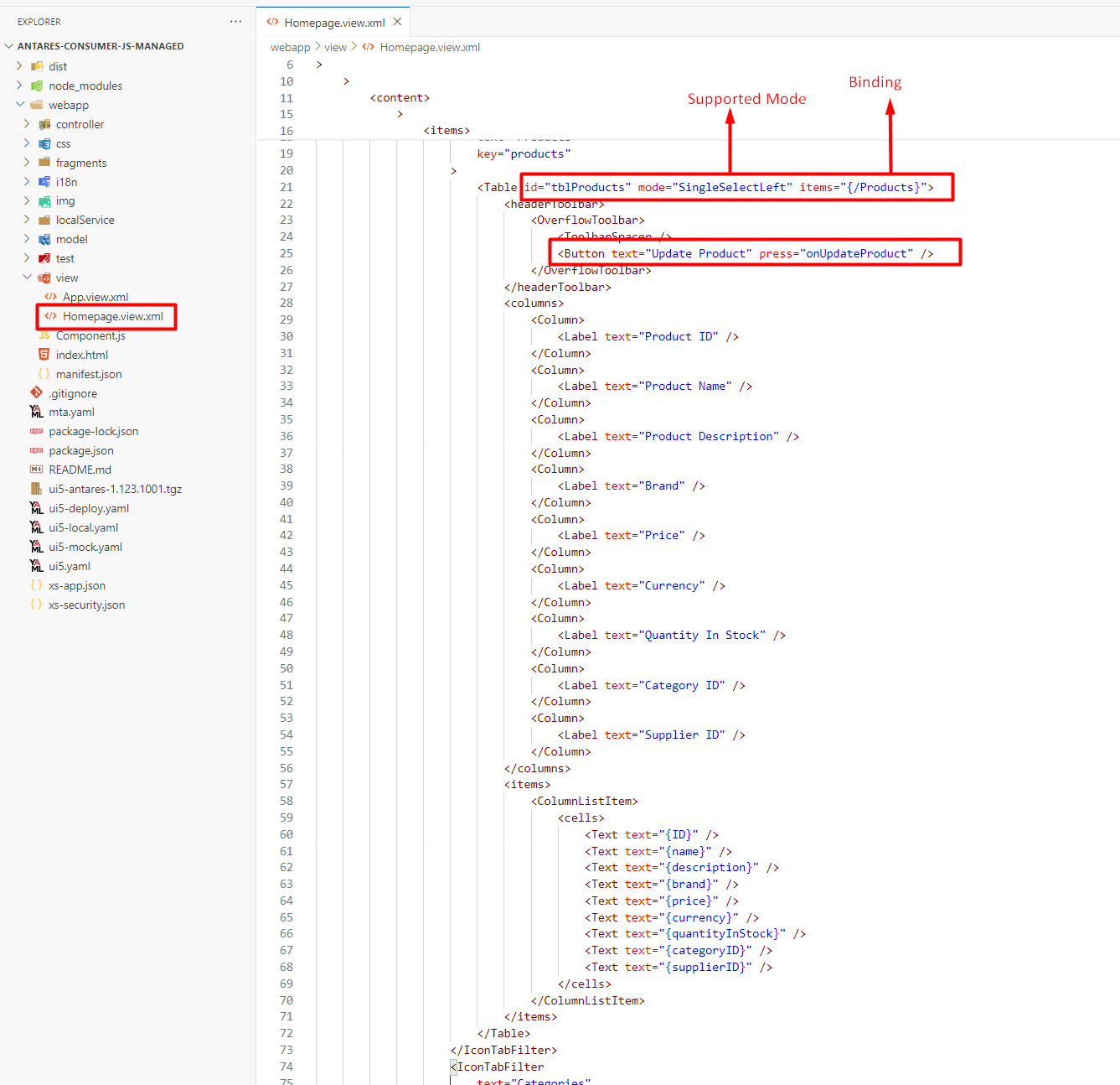 Update Constructor Sample